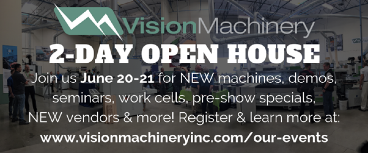 Doucet will be attending Vision Machinery's Open House